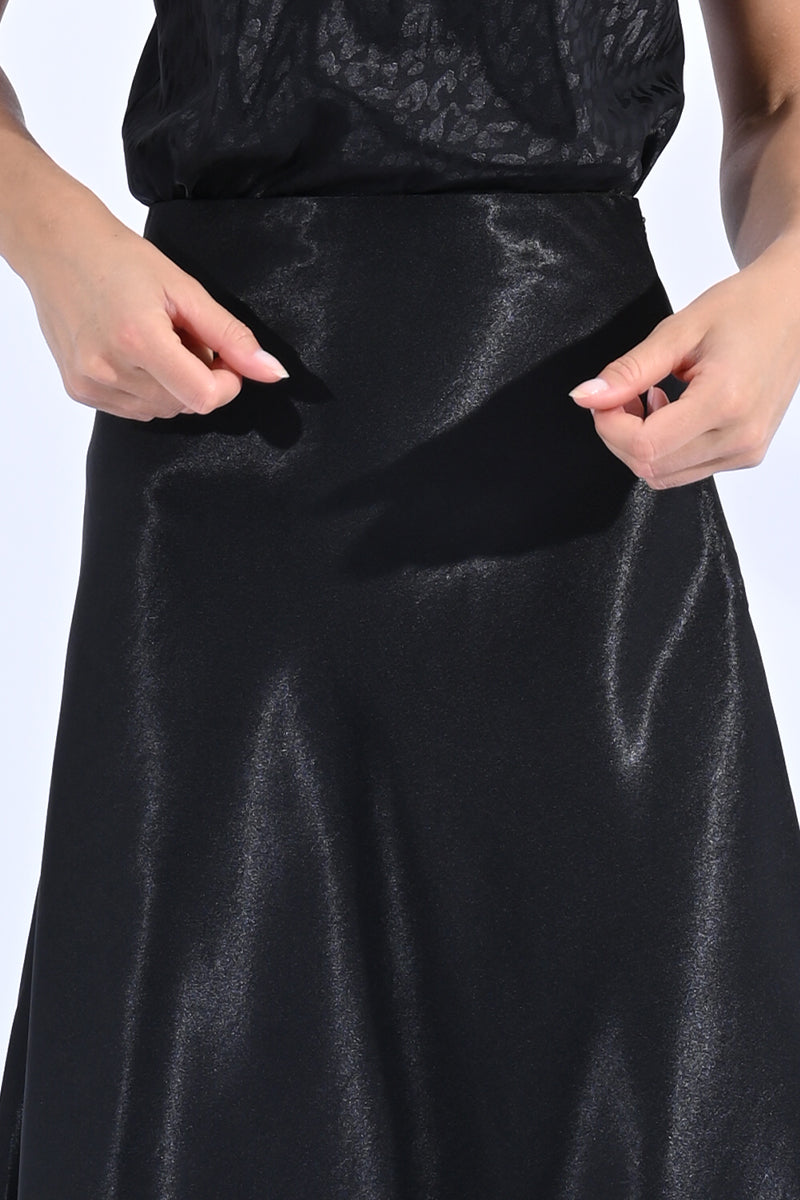 Ladies Satin Slip Skirt (2 colors)