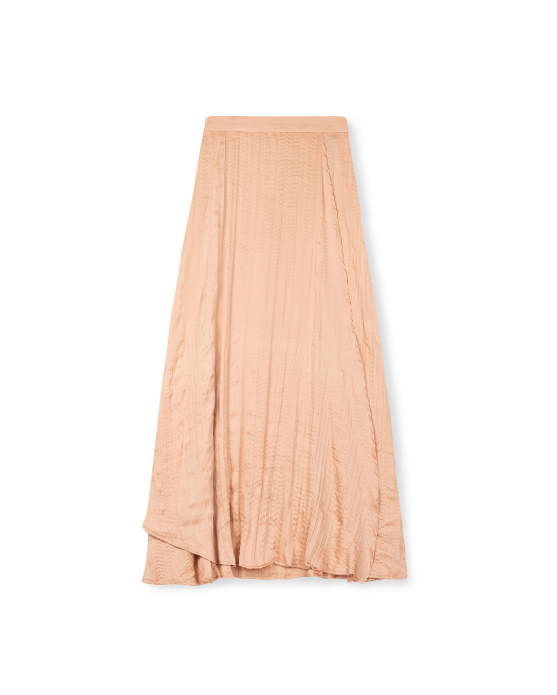 Ladies Wrinkle Wrap Asymmetrical Skirt