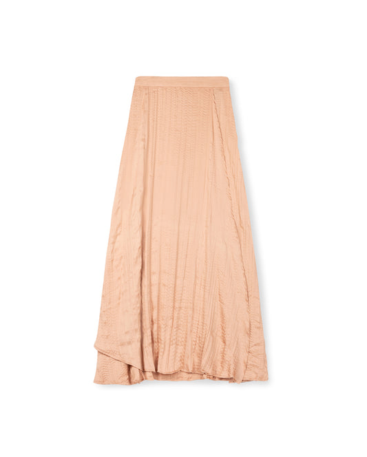 Ladies Wrinkle Wrap Asymmetrical Skirt