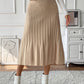 Ladies Pleated Midi Sweater Skirt