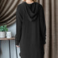 Ladies Ribbed Hoodie Dress