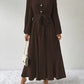 Ladies Tie Waist Long Sleeve Dress