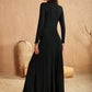 Ladies Turtleneck Long Sleeve Maxi Dress