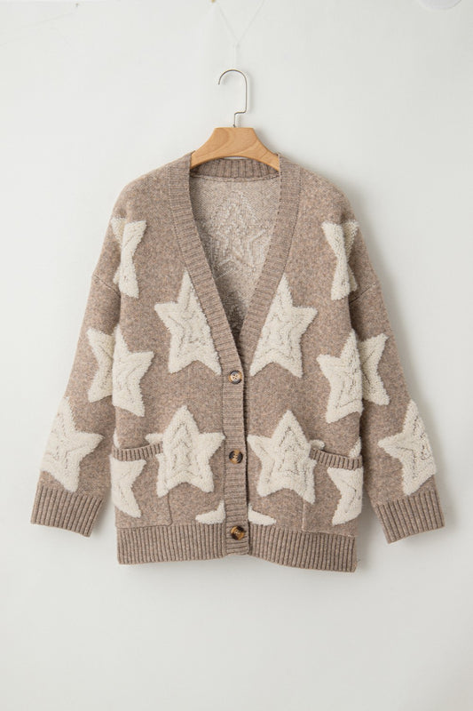 Ladies Cozy Star Cardigan (3 colors)