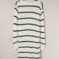 Striped Open Front Rib-Knit Duster Cardigan