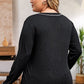 Ladies Plus Size Notched Neck  Tee