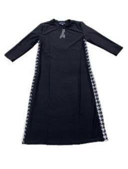 Ladies Contrast Stripe A-Line Swim Dress - Modest Necessities