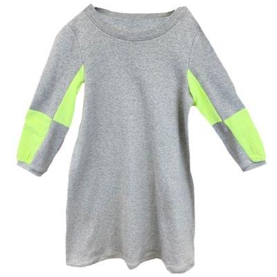 Girls Ribbed Dress with neon MB738 - Modest Necessities