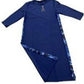 Ladies Contrast Stripe A-Line Swim Dress - Modest Necessities