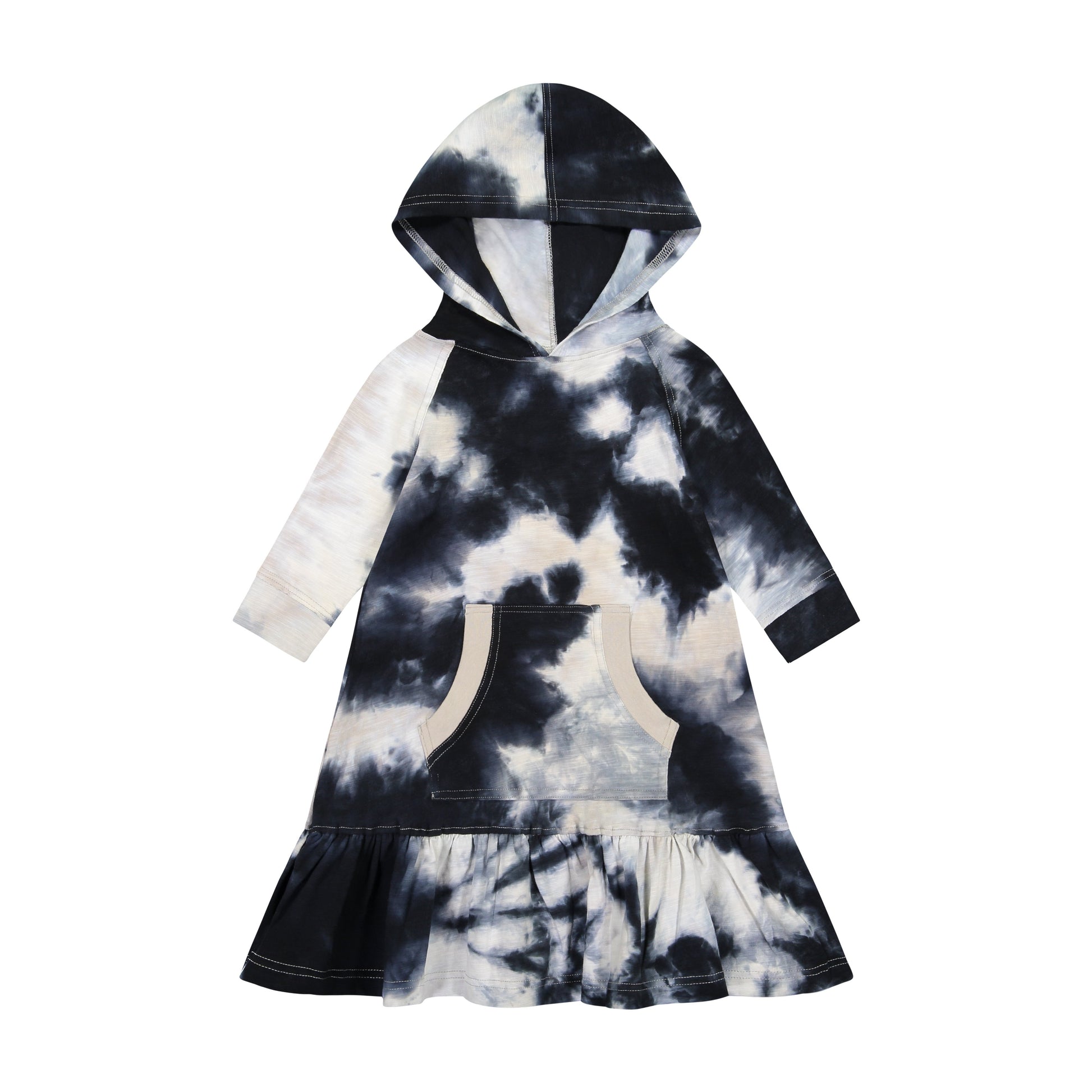 Teela Girls Tie Dye Hoodie Dress (3 colors) - Modest Necessities