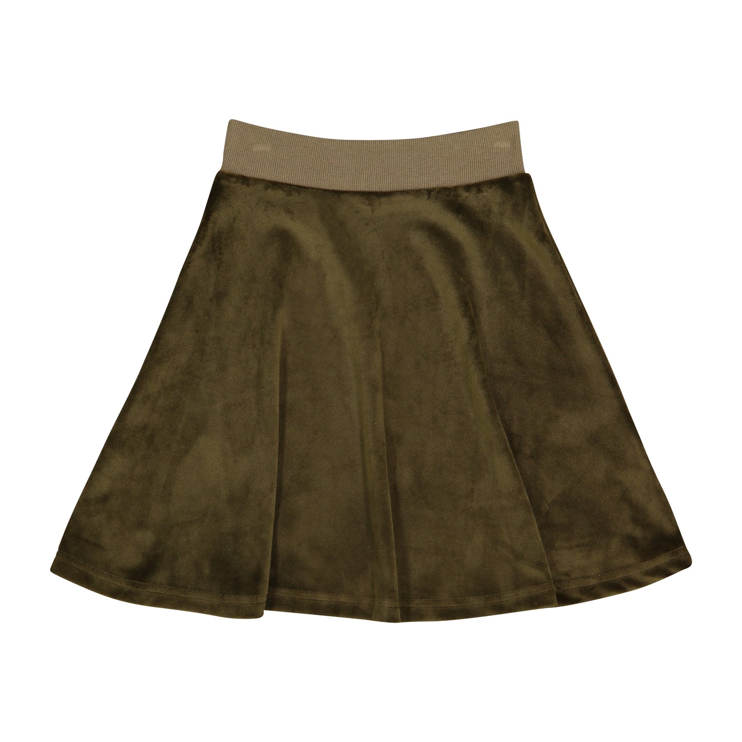 Girls Three Bows Velour Flair Skirt - Modest Necessities