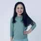 Girls Ribbed Henley with Snaps (5 colors) - Modest Necessities