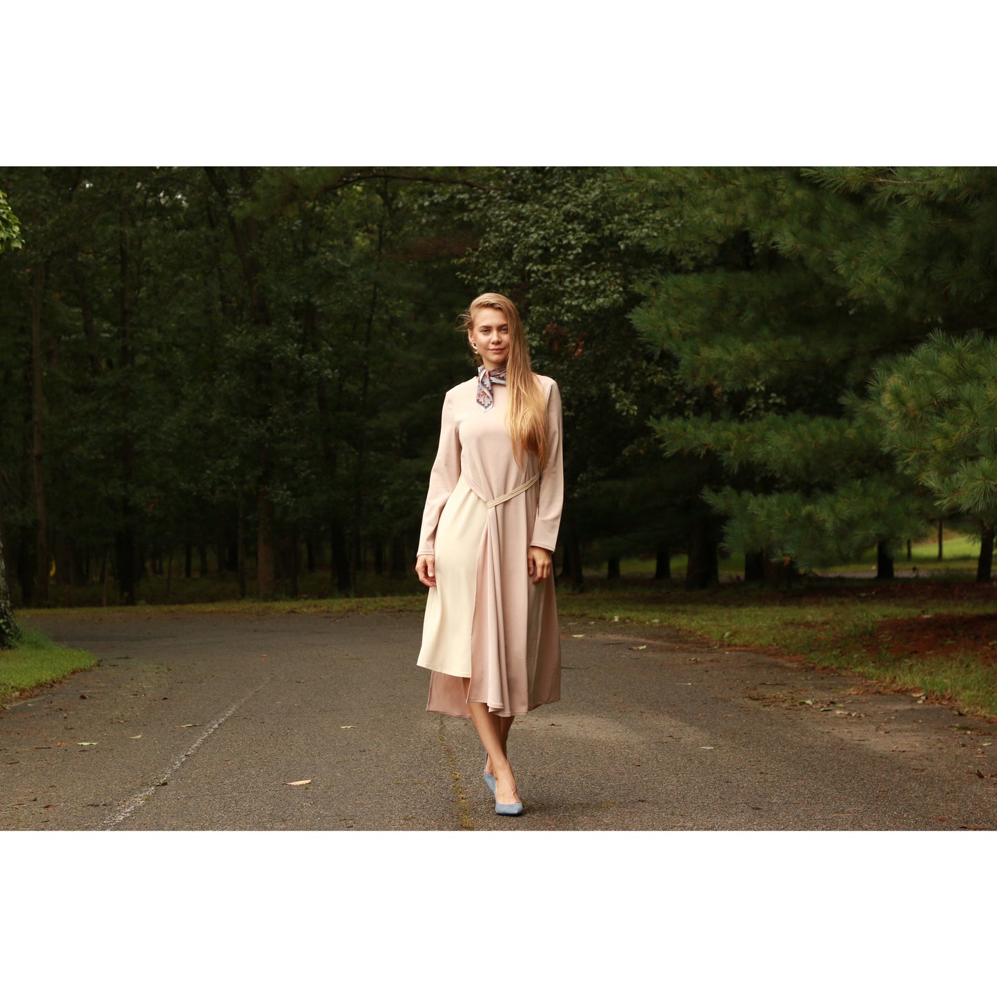 Ladies Pale Pink Dress 11390 - Modest Necessities